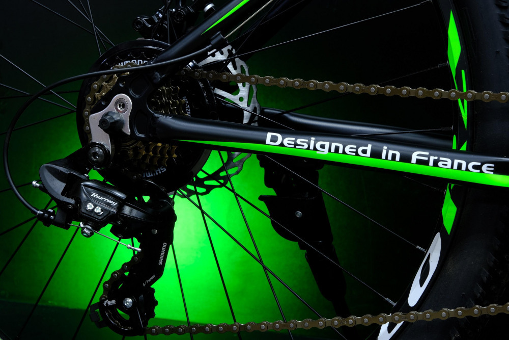 Lorak MAX 200 Матовый Чёрный/Зелёный 21р (на рост 183-190)