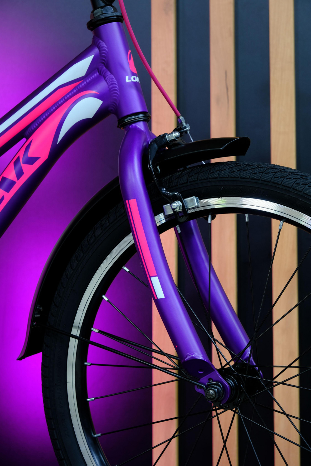 LORAK JUNIOR 20 Girl Black Матовый Фиолетовый/Розовый